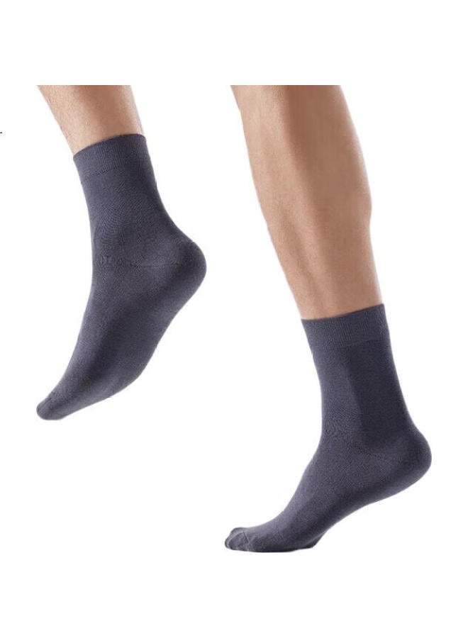 HLA Hailan Home Men'S Mid-Calf Blue Modal 7A Antibacterial Sports Leisure Medium Long Socks 6 Pairs Pack - Image 3