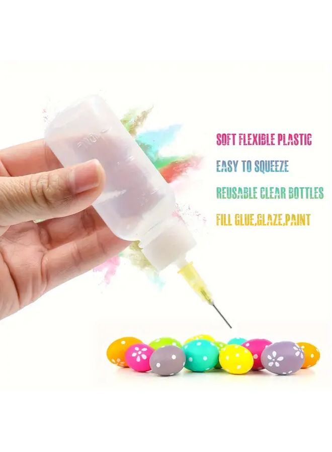2Pcs 30ml Plastic Needle Dispensing Bottles With 20G Blunt Tips For Oils Flux - Image 2