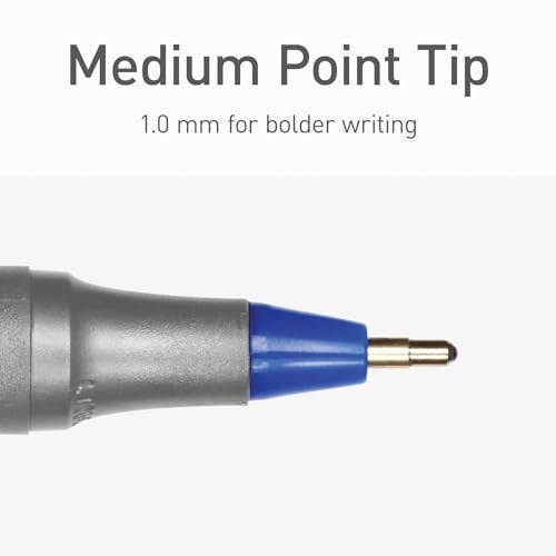 linc Pentonic Premium Ball Point Pen 1.0 mm Medium Point, 10-Count, Assorted Colors | Medium Point Featherlite Feel, Easy Flow Ink Technology, Sleek Matte Finish - Image 4