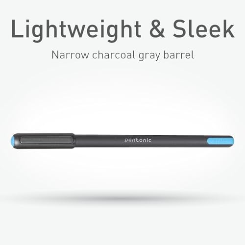 linc Pentonic Premium Ball Point Pen 1.0 mm Medium Point, 10-Count, Assorted Colors | Medium Point Featherlite Feel, Easy Flow Ink Technology, Sleek Matte Finish - Image 5