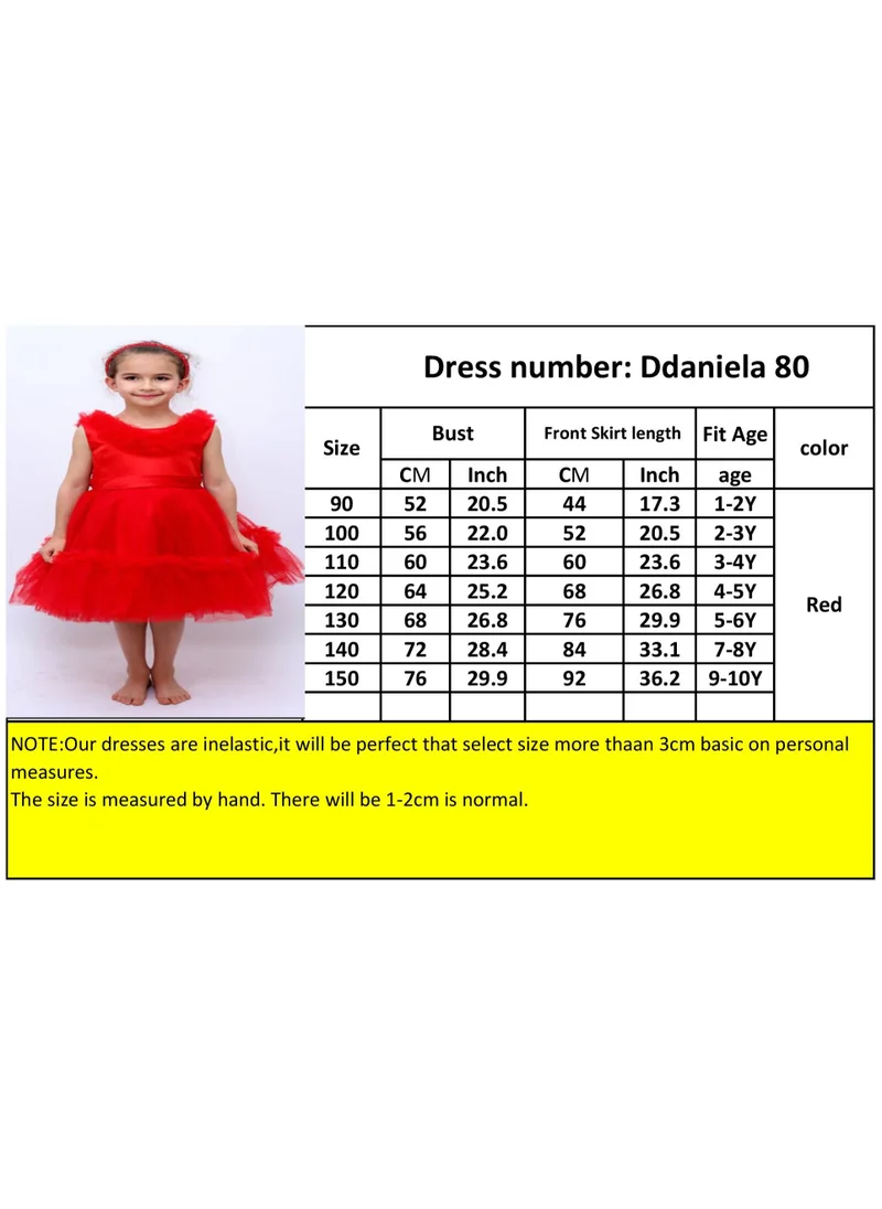 D'Daniela Ruffled Tulle Dress