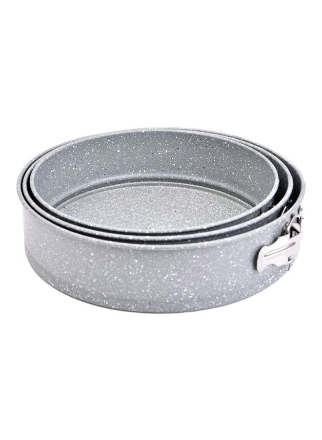 إسكدنيا طقم قوالب كيك مستديرة مكونة من 3 قطع رمادي 1st Mould 1x28, 2nd 1x26, 3rd 1x24Ø³Ù†ØªÙŠÙ…ØªØ±