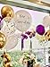 WOPARTY Purple and Gold Latex Balloons Gold Purple Confetti Balloon Pack of 50Party helium balloon Party Decorations Supplies 3 Style12 Inch - Image 4