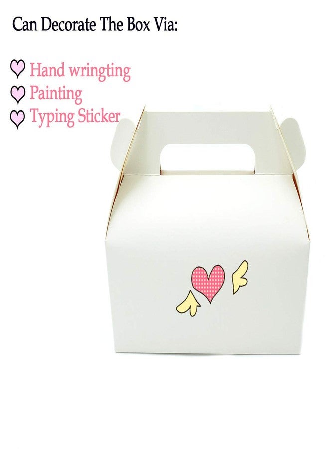 AKLVBL NICEWAY 30 Pack White Gable Gift Boxes Kraft Gift Box Candy Treat Boxes, Small Goodie Gift Boxes Treat Boxes for Wedding, Birthday Party, Baby Shower 4.5x3.2x3.3 inches - Image 5