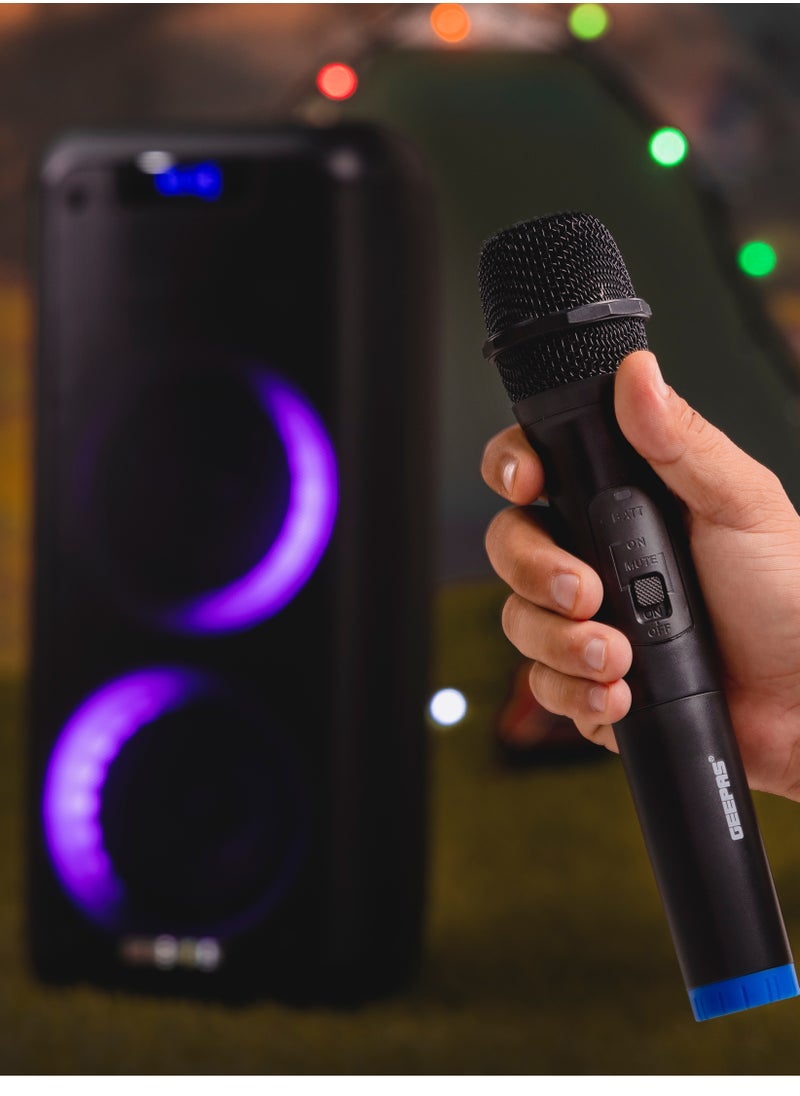GEEPAS - Rechargeable Professional Speaker 40000W PMPO With Wireless Microphone And Remote Control - Image 1