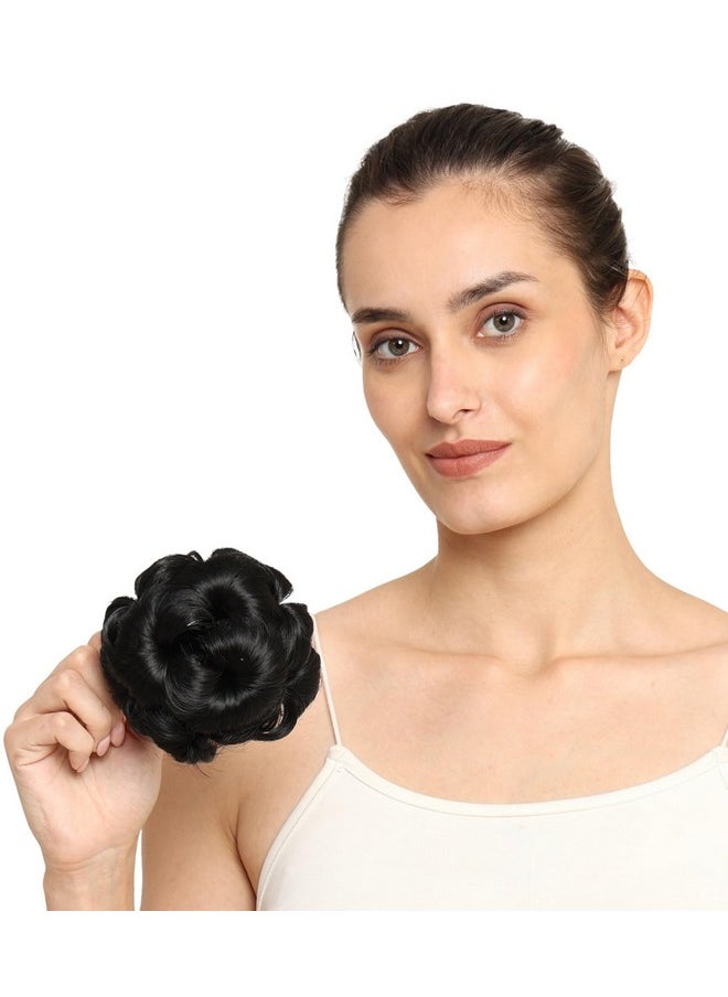 MoonEyes - Clutcher Hair Juda Bun For Women And Girls In Black Color - Image 1