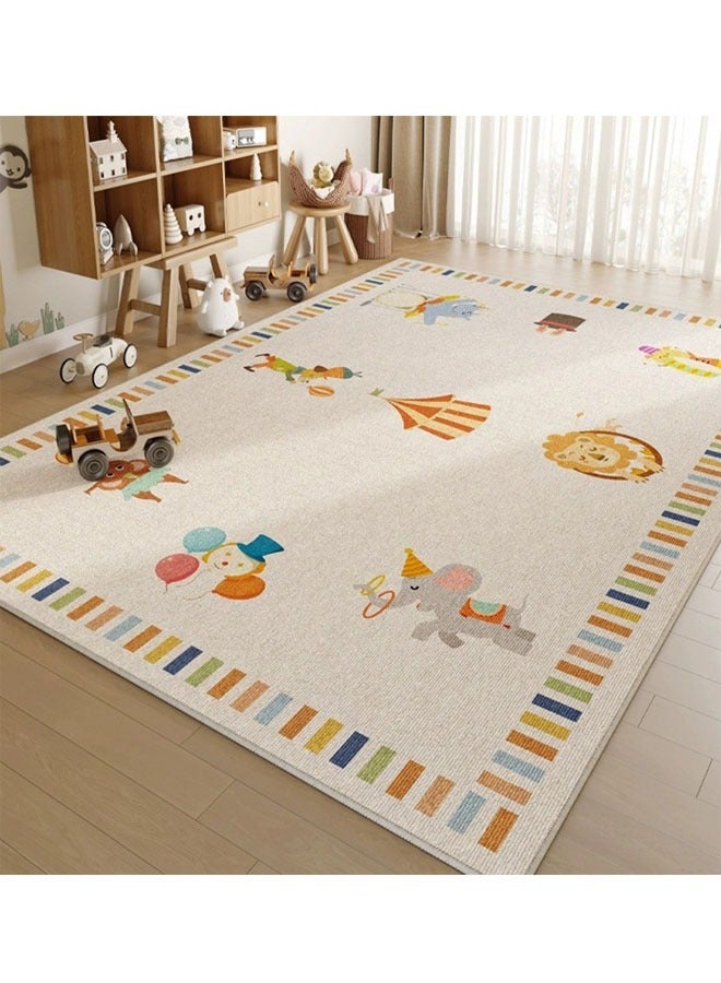 Foldable, Machine Washable Floor Mat for Living Room, Bedroom, Bedside, Sofa, and Coffee Table Areas 160X230Cm