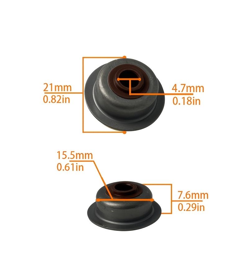 طقم صمامات السحب والعادم مكون من 5 قطع لمحركات GX120 GX160 GX200 168F بقوة 5.5 حصان و6.5 حصان، قطع غيار لمولدات المحركات التي تعمل بالغاز. - Image 1