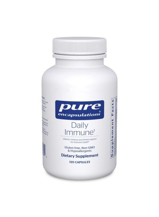 Pure Encapsulations Daily Immune | Comprehensive Immune Formula with Vitamin, Mineral, and Herbal Support | 120 Capsules* - Image 1