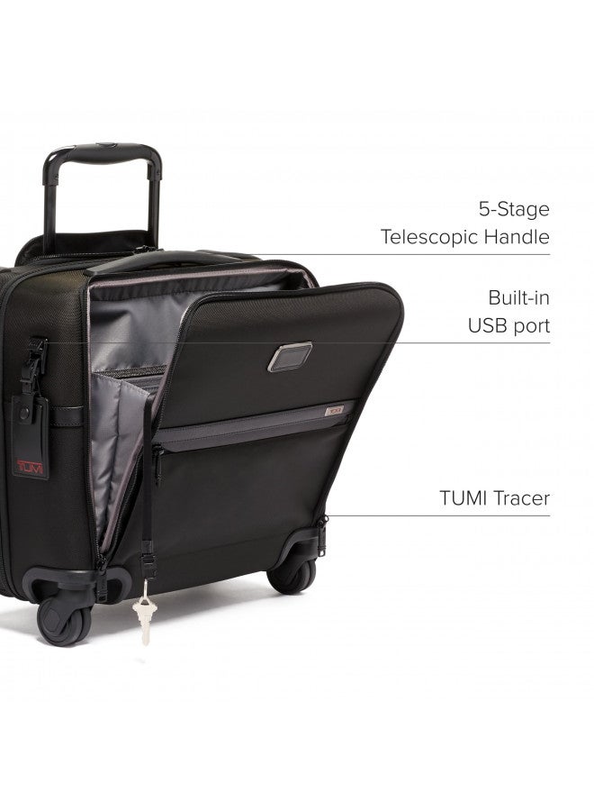 Tumi تومي - حقيبة لابتوب ألفا كومباكت بأربع عجلات - حقيبة للسفر والتنقل - حقيبة متحركة وحقبة كمبيوتر - يمكن استخدامها كحقيبة يد - Image 3