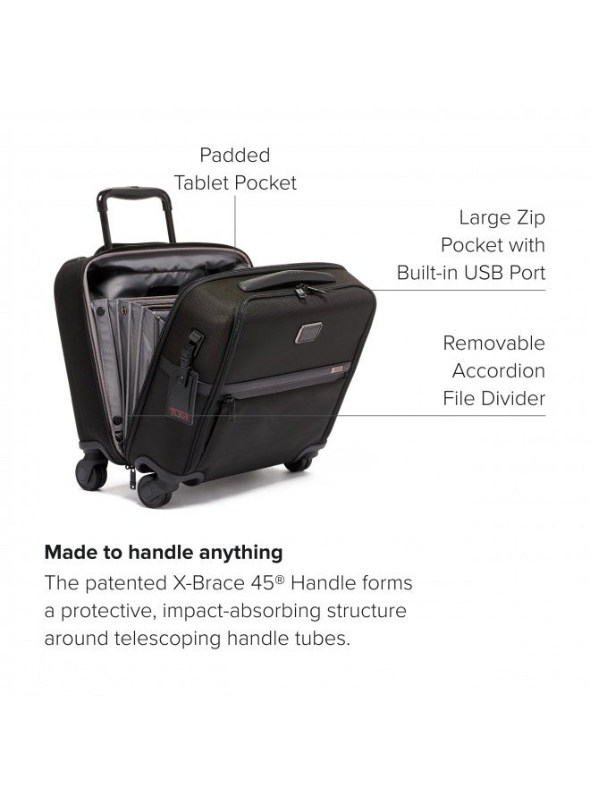 Tumi تومي - حقيبة لابتوب ألفا كومباكت بأربع عجلات - حقيبة للسفر والتنقل - حقيبة متحركة وحقبة كمبيوتر - يمكن استخدامها كحقيبة يد - Image 2