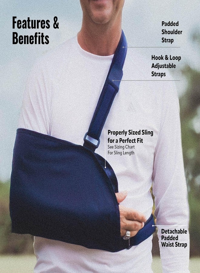 Braceapedia Shoulder Immobilizer, Size SM, Sling Brace for Men and Women, Support for Rotator Cuff, Shoulder Injury, Dislocation and Post-Surgery - Image 4