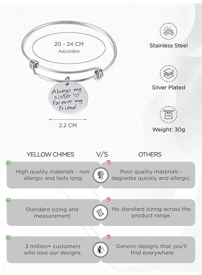 تشيميز أصفر سوار سحر فولاذي قوي وشجاع يحمل رسالة حب ملهمة للفتيات والنساء بتصميم 2 - Image 4