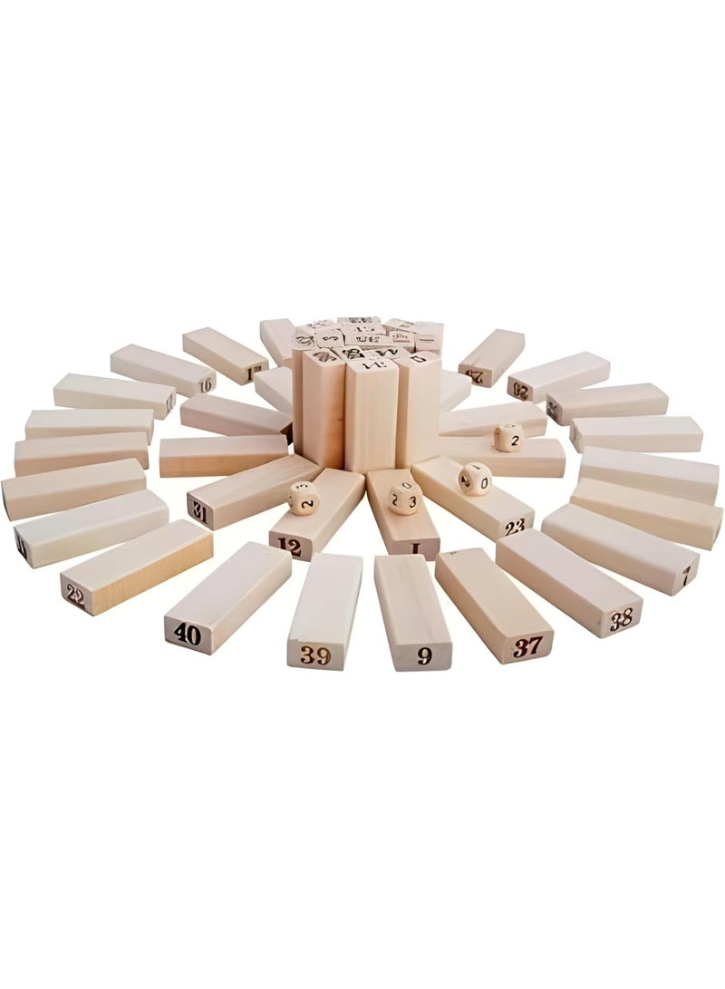 Next Store Large Wooden Tower - 48 Piece Game, Fun Classic Game for Kids 3+, Promotes Balance and Focus, Perfect for Mental Development and Entertainment. - Image 4