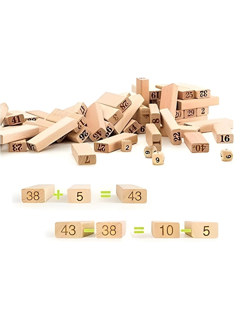 Next Store Large Wooden Tower - 48 Piece Game, Fun Classic Game for Kids 3+, Promotes Balance and Focus, Perfect for Mental Development and Entertainment. - Image 3