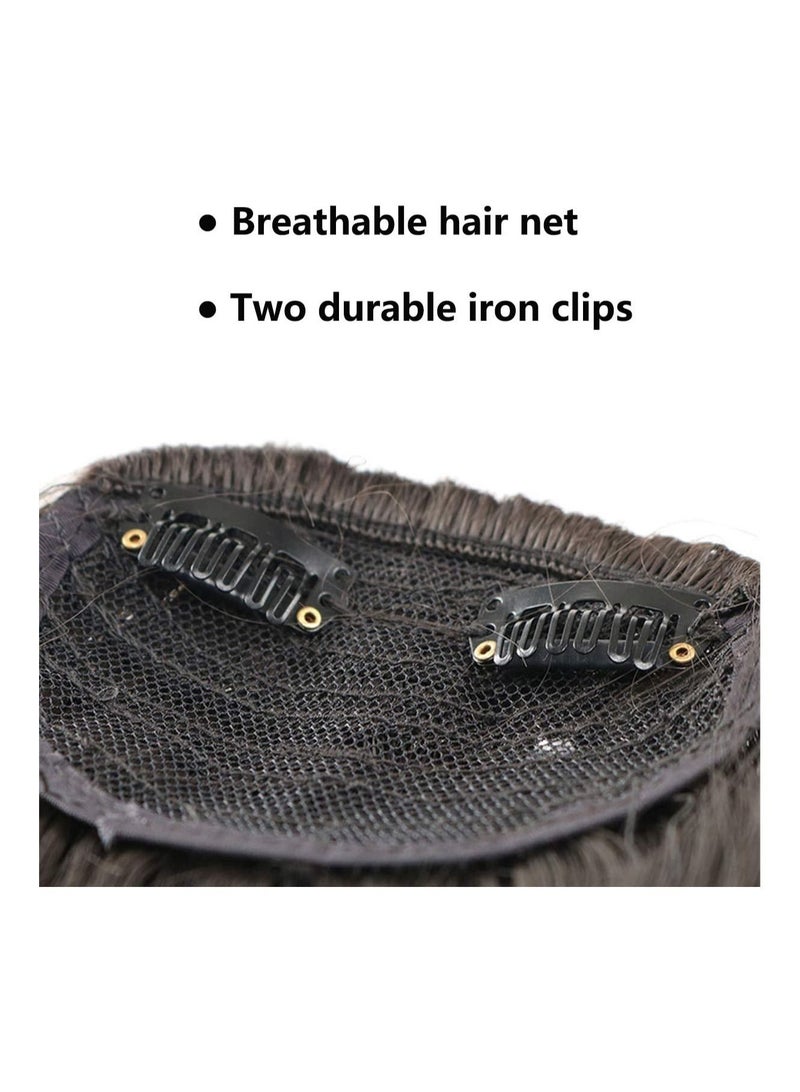 Estelle Clip in Bangs Hair Extensions One Piece in Fringe Bangs Hairpiece Synthetic Hair Accessories For Women Medium Brown - Image 4