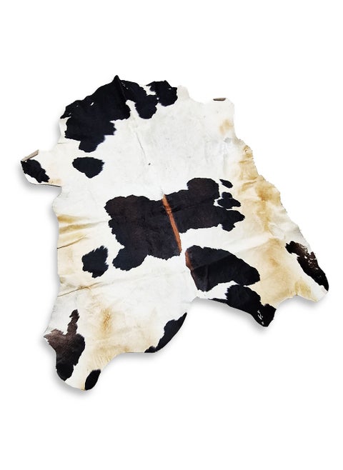 Natural Cowhide Carpet , Luxurious and elegant , ideal for use in living rooms, dining rooms, reception , and offices , a distinctive decorative piece made of natural calfskin with a non-slip backing - lightweight and adds a unique touch to any space