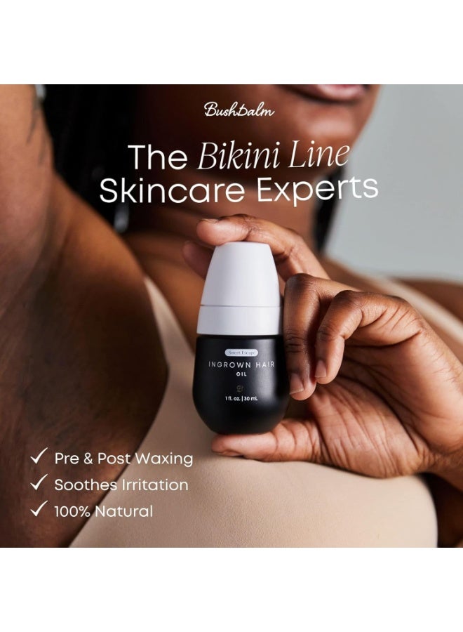 Bushbalm Ingrown Hair Oil - Helps Prevent and Repair Skin from Ingrown Hairs, Razor Burn & Underarm Bumps - Soothe Skin from Post Shave Itchiness, Irritation and Redness, 30 ml - Sweet Escape Oil - Image 4