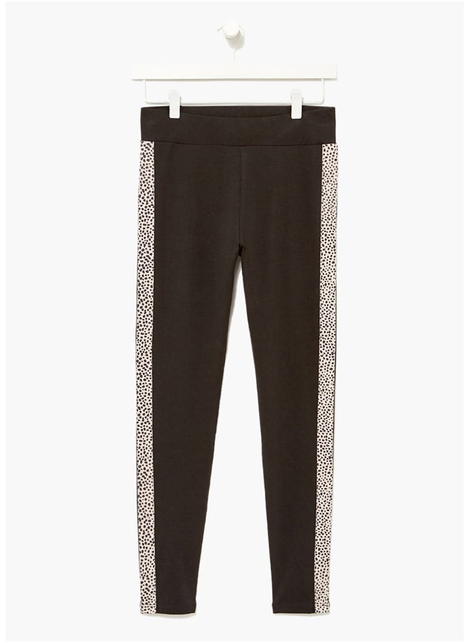 Matalan Black Side Stripe Leggings  - Image 2