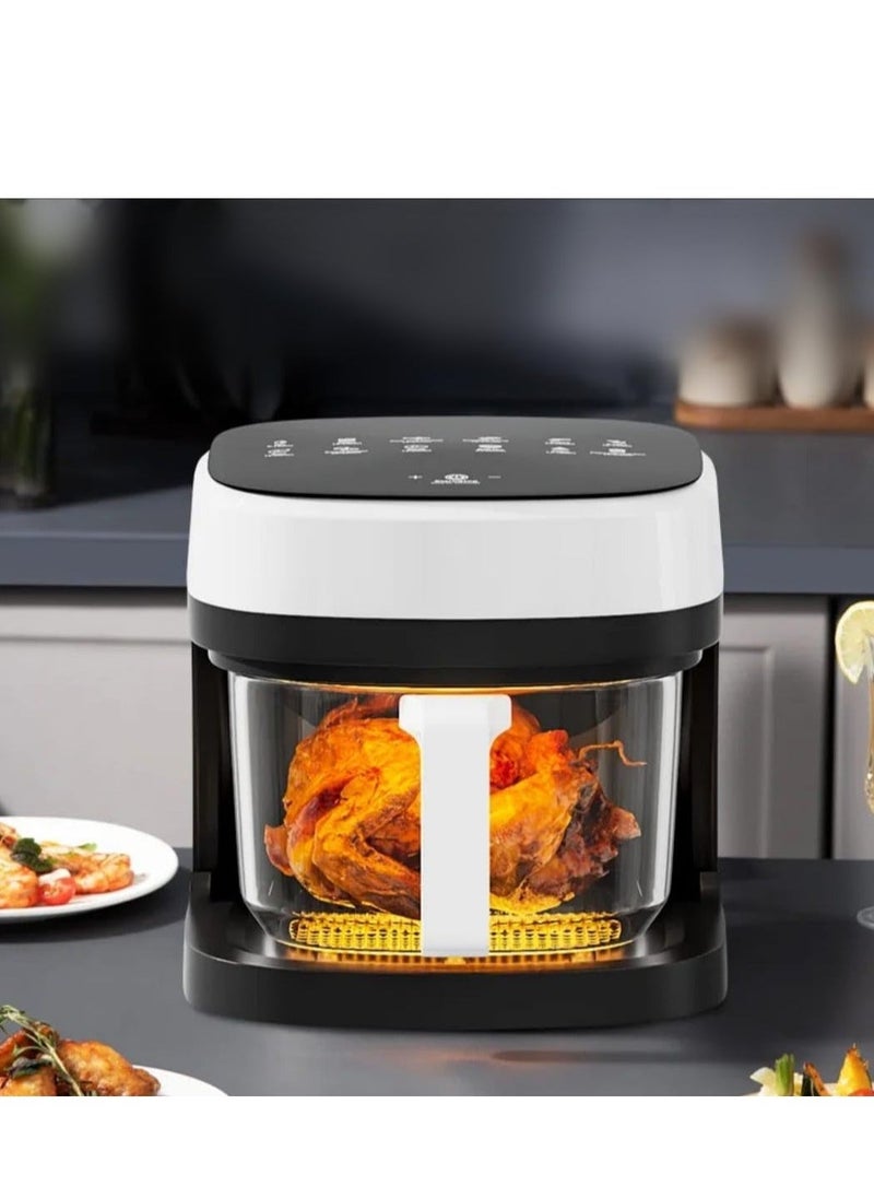 Denx Air Fryer For Healthy Frying, Grilling, Baking, And Roasting, 6-Liter Capacity, 2400 Watts, White/Black - Image 4