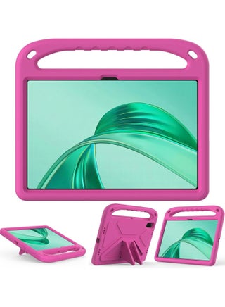 Case Compatible with Honor Pad X8a 11.0 Inch 2024 Lightweight EVA Kid Friendly Shockproof Protective Case with Handle and Hidden Bracket Cover with Honor Pad X8a 2024 (Rose Red) - view 3