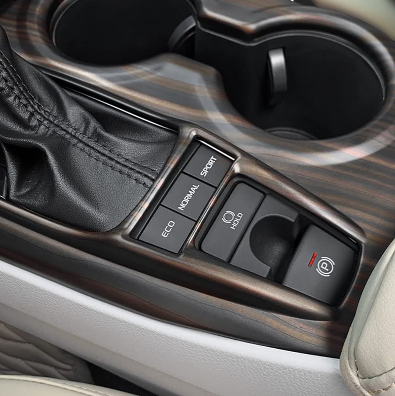 Kadore Console Panel Cup Holder Trim Gear Shift Cover for Toyota Camry XSE XLE 2018-2023 2024 Wood Grain Style LHD 1pc (with Seat Heaters Location) - Image 3