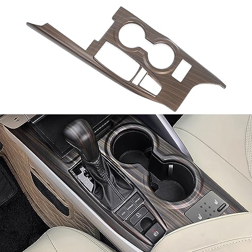 Kadore Console Panel Cup Holder Trim Gear Shift Cover for Toyota Camry XSE XLE 2018-2023 2024 Wood Grain Style LHD 1pc (with Seat Heaters Location) - Image 5