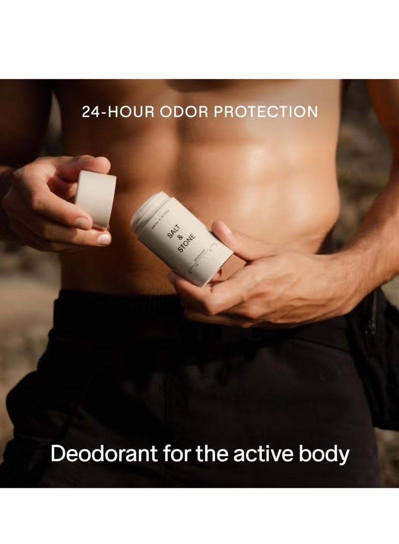 Salt & Stone مزيل العرق SALT & STONE | مزيل عرق طبيعي بقوة إضافية للنساء والرجال | خالي من الألمنيوم مع مستخلصات الطحالب، زبدة الشيا والبروبيوتيك | خالي من البارابين، الكبريتات والفثالات (2.6 أونصة)  - Image 3