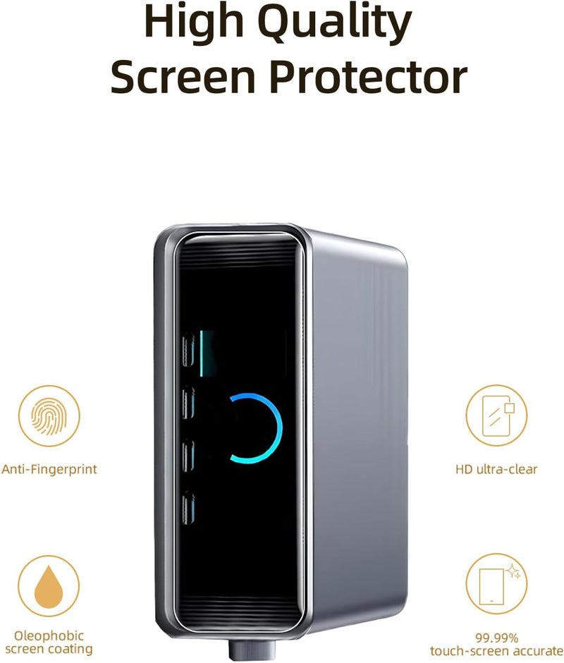 WUNIAK Screen Protector for Anker 140W Power Bank A2697 & 250W GaN Prime Charger A2345, HD Clear PET Film, Scratch Resistant Bubble Free Protective Cover with Easy Installation Kit (3 Pack) - Image 2