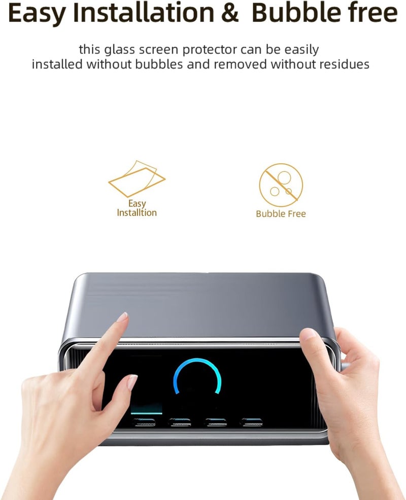 WUNIAK Screen Protector for Anker 140W Power Bank A2697 & 250W GaN Prime Charger A2345, HD Clear PET Film, Scratch Resistant Bubble Free Protective Cover with Easy Installation Kit (3 Pack) - Image 3