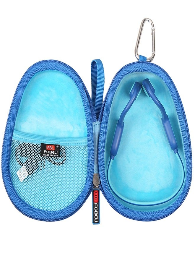 FBLFOBELI Hard Carrying Case Compatible with BAICLUD/Mehomeli/JusTalk/iClever/LOBKIN Kids Bluetooth Air Conduction Open Ear Headphones (Blue) - Image 1