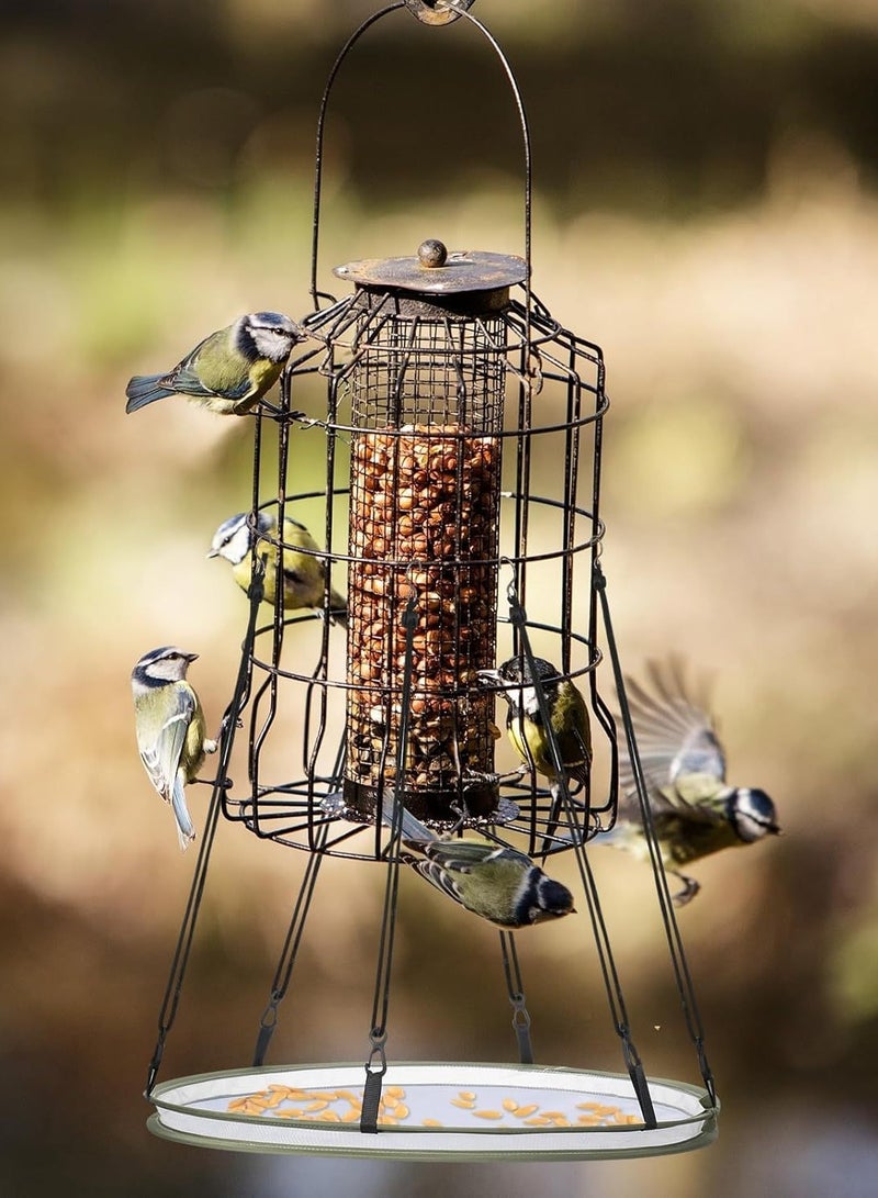Bird feeder Garden bird feeder Hanging feeder Outdoor bird feeding(Diameter size 41CM) - Image 4