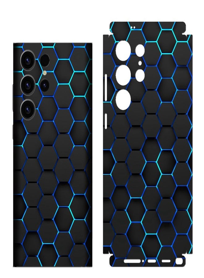 CXWITHY Skin Wrap for Samsung Galaxy S24 Ultra, Phone Decal Sticker Compatible with Samsung Galaxy S24 Ultra, Protective Film Vinyl Cover for Phone Back, Camera, Frame - Not Phone Case (Honeycomb) - Image 2