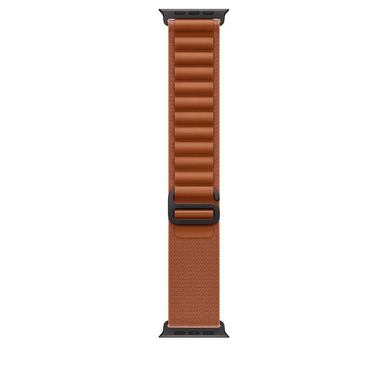 Adjustable Loop Strap Smartwatch Band Compatible with Apple Watch with Fit Replacement Strap in Nylon for Daily Wear in Black - Image 1