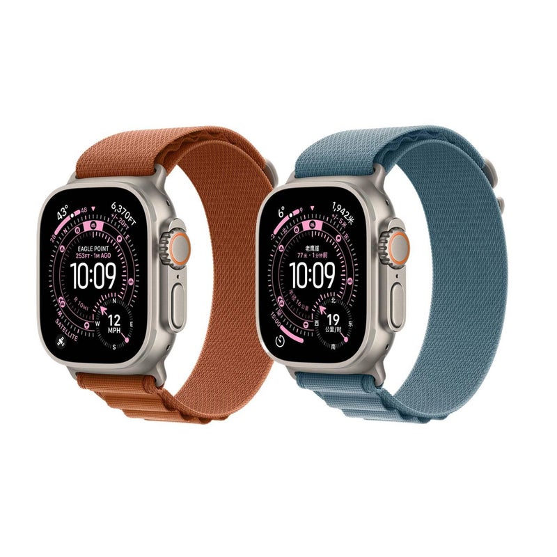 Adjustable Loop Strap Smartwatch Band Compatible with Apple Watch with Fit Replacement Strap in Nylon for Daily Wear in Black - Image 2