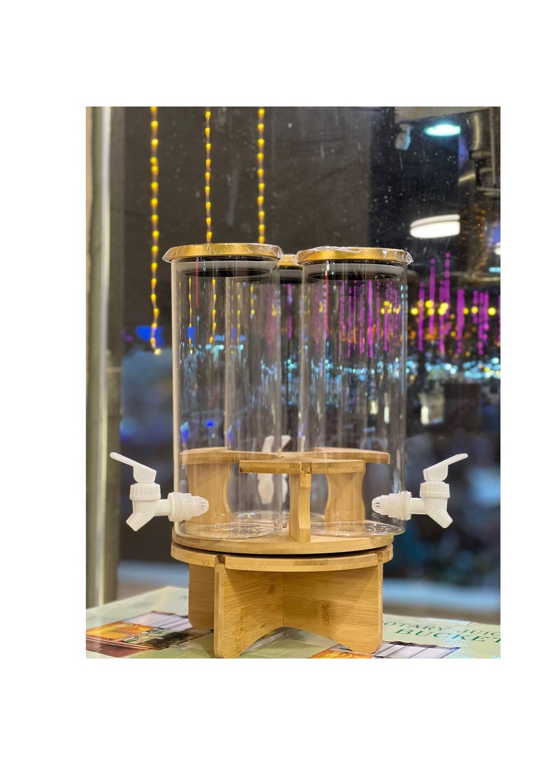 ديسبنسر عصير 3 خانه +القاعده خشب - Image 2