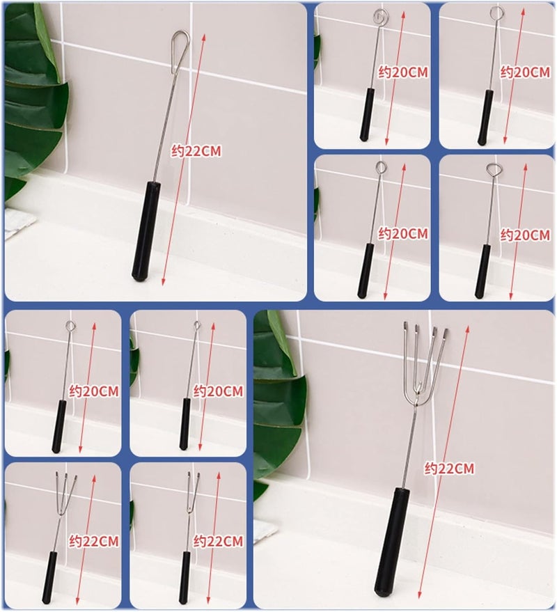 klarako 10Pcs Chocolate Dipping Set, Stainless Steel Fondue Forks Chocolate Dipping Fork DIY Decorating Tool - Image 4