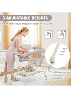 ACPLAY Compact and Adjustable Changing Table with Waterproof Pad – Ideal for Parents Who Value Convenience and Comfort  - Image 2