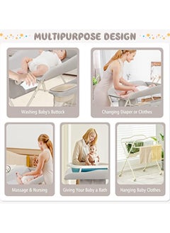 ACPLAY Compact and Adjustable Changing Table with Waterproof Pad – Ideal for Parents Who Value Convenience and Comfort  - Image 3