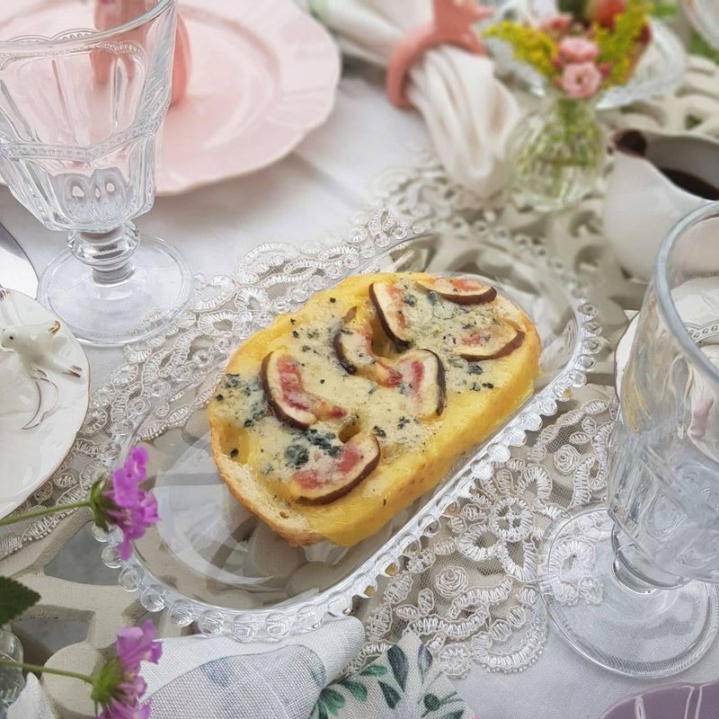 Glassware Crystal Clear Glass Rectangle Serving Platter and Dinner Tray for Party, for Fruit, Dry Fruits Tray Plattter Transparent (Set of 1) - Image 3