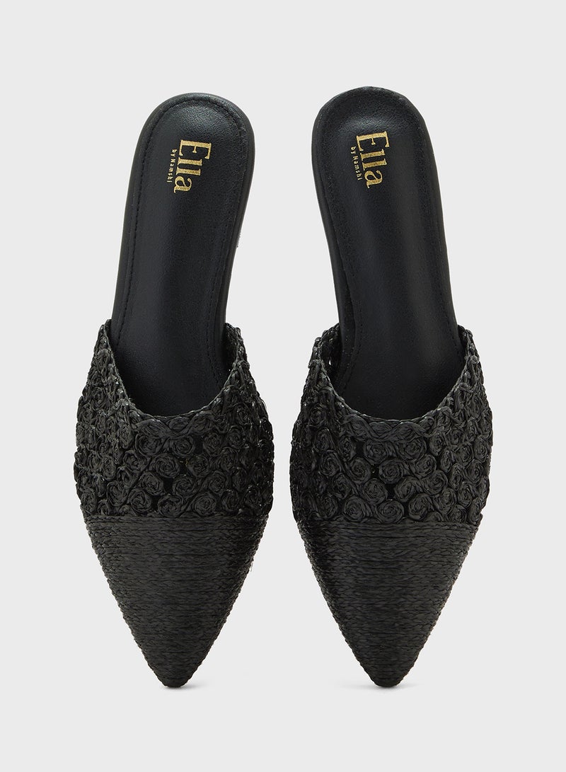 ايلا لوفر رافيا بنقوش الزهور - Image 4