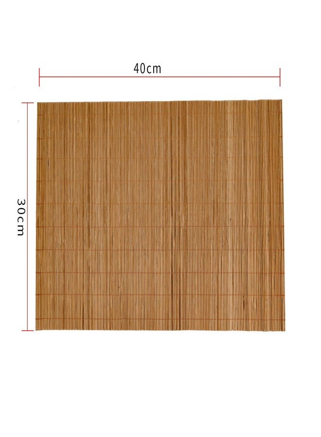 Metany Dining Table Placemat, Heat-Resistant Place Mat Stain Resistant Anti-Skid Washable Bamboo Table Mat Placemat Kitchen Table mat - Image 3