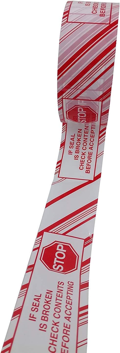 iMBAPrice Security Tape  Printed MessageIF Seal is Broken Check Contents Before Accepting 6 Roll of 110 Yards330 Feet x 6 2 Wide Stop Sign Shipping Packaging Tape - Image 2