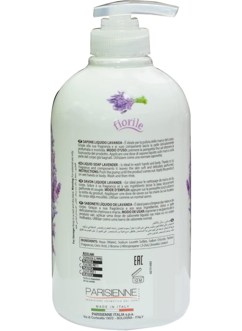 fiorile Liquid Hand Soap Lavender 500 ML - Image 2