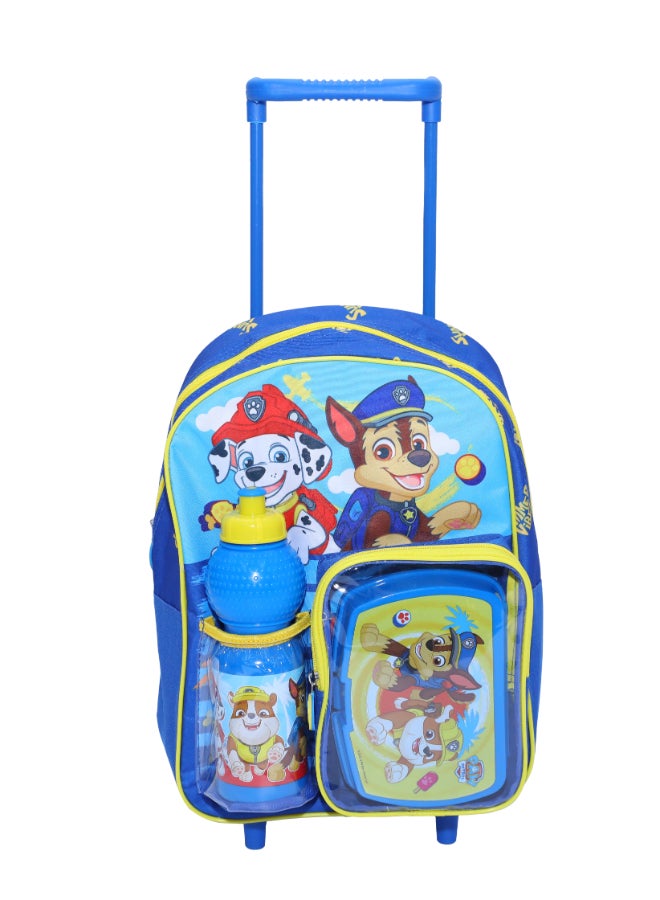 Viacom Paw Patrol Junior 3 in 1 Set (14" Trolley Bag with Lunch Box & Water Bottle) - Image 1