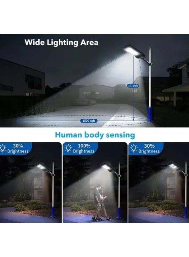 HXD Zoomlion GKRT 200W PIR Solar Street Light, Outdoor LED Security Light with Motion Sensor, Solar Powered, IP66 Weatherproof, Remote Control & Dusk-to-Dawn Lighting - Image 2
