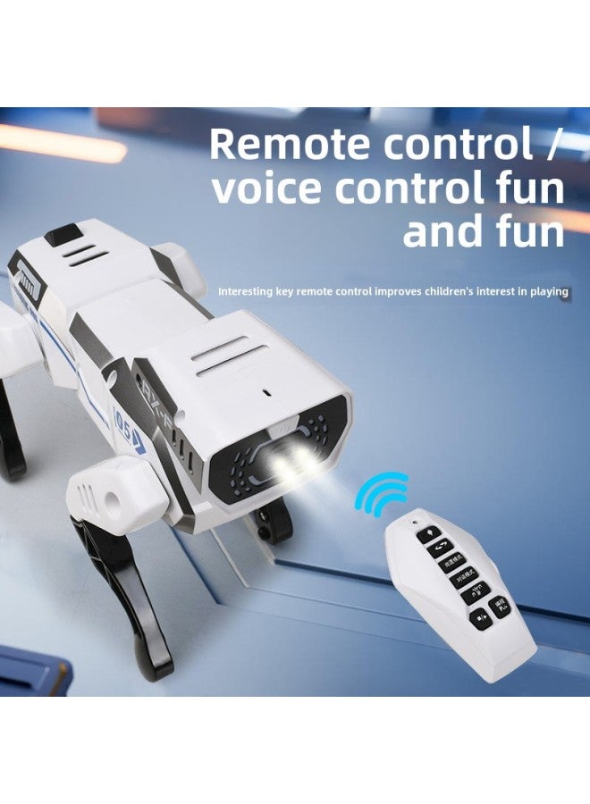 Explosions Children Ai Simulation Robot Dog Intelligent Voice Bionic Remote Control Mechanical Dog Robot Toy Stall-Color:【english Version! 丨 Poppy丨 Intelligent Bionic Robot Dog  - Image 5