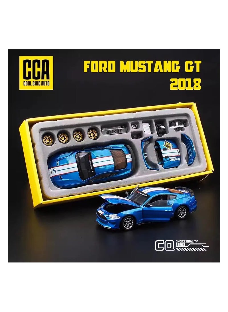 CCA Assembling The Ford Mustang GT 2018 1:42 Scale And Modifying The Car A Sports Car A Very Suitable Gift For Those Who Love Cars Blue Color - Image 2