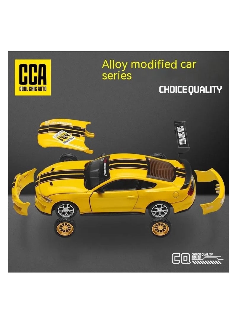 CCA Assembling The Ford Mustang GT 2018 1:42 Scale And Modifying The Car A Sports Car A Very Suitable Gift For Those Who Love Cars Blue Color - Image 5