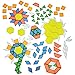 Constructive Playthings Translucent Pattern Blocks Light Table Manipulatives STEM Toys Sensory Play Create Build and Design Color Exploration Set of 147 Blocks Toys for Kids 3 Years and Up - Image 3